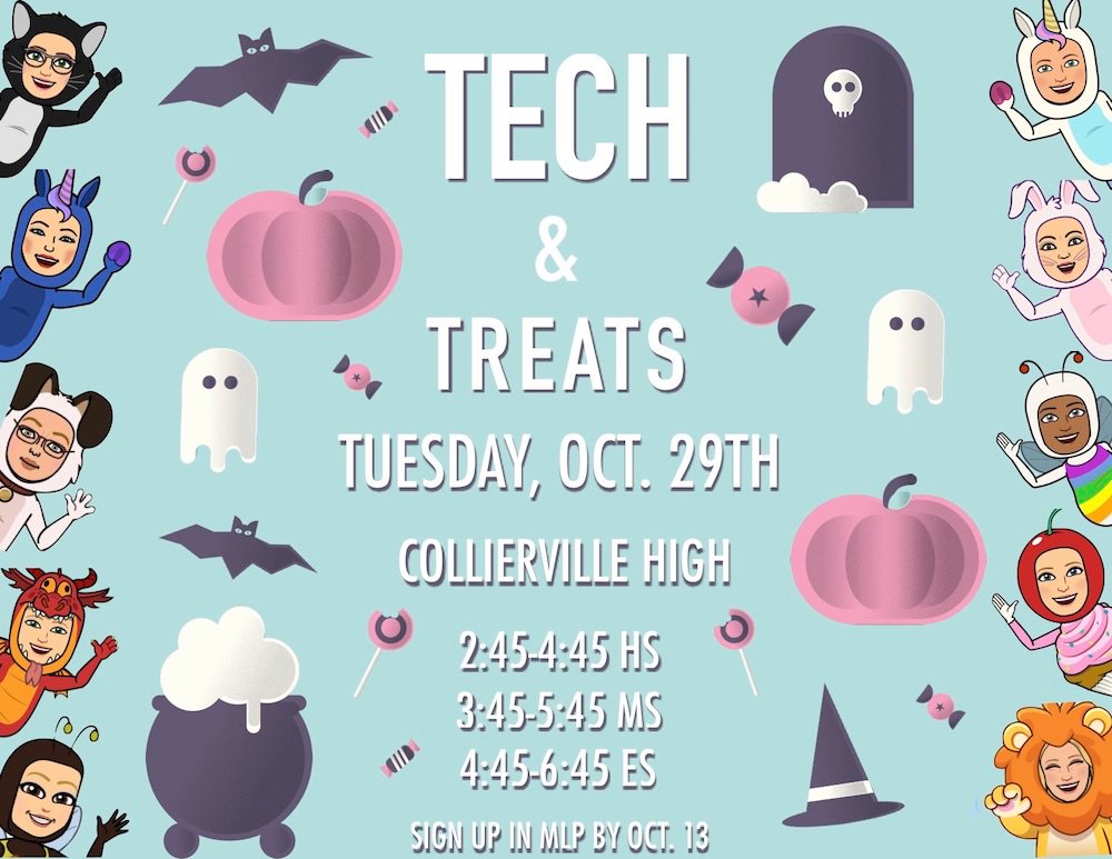 TechtheVille's tweet photo. 🍭Who wants treats??  Come and get 'em at Tech &amp; Treats!!  Amazing sessions presented by ITFs, Vanguard team, and more.  Learn, eat, and collaborate!!  We can't wait to see you there.  Sign up in MLP! https://t.co/qGwqWfkU8d