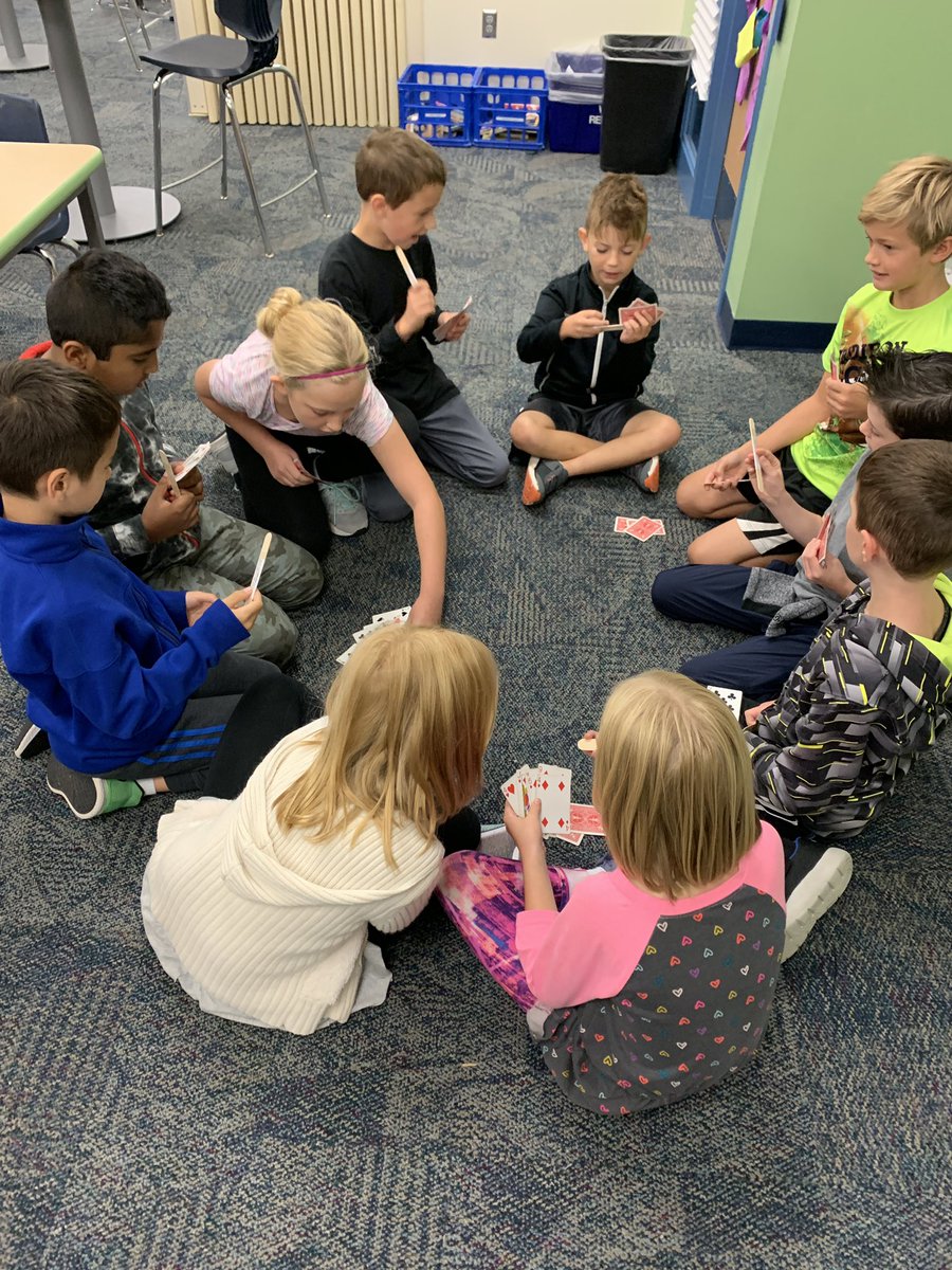 MrsDrill3rd's tweet photo. Starting our morning with the game of “Spoons”! #gwgreats @MrsTewksbury3rd https://t.co/20matYNCc1