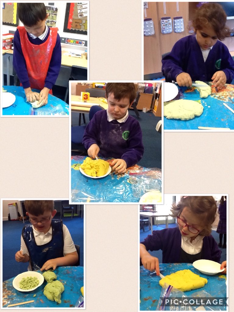 BroadOakPS's tweet photo. We had much fun in our Messy Crew session! We made our own play dough and chose which colour to add. #saplings #messycrew https://t.co/6q1F5QA3YC