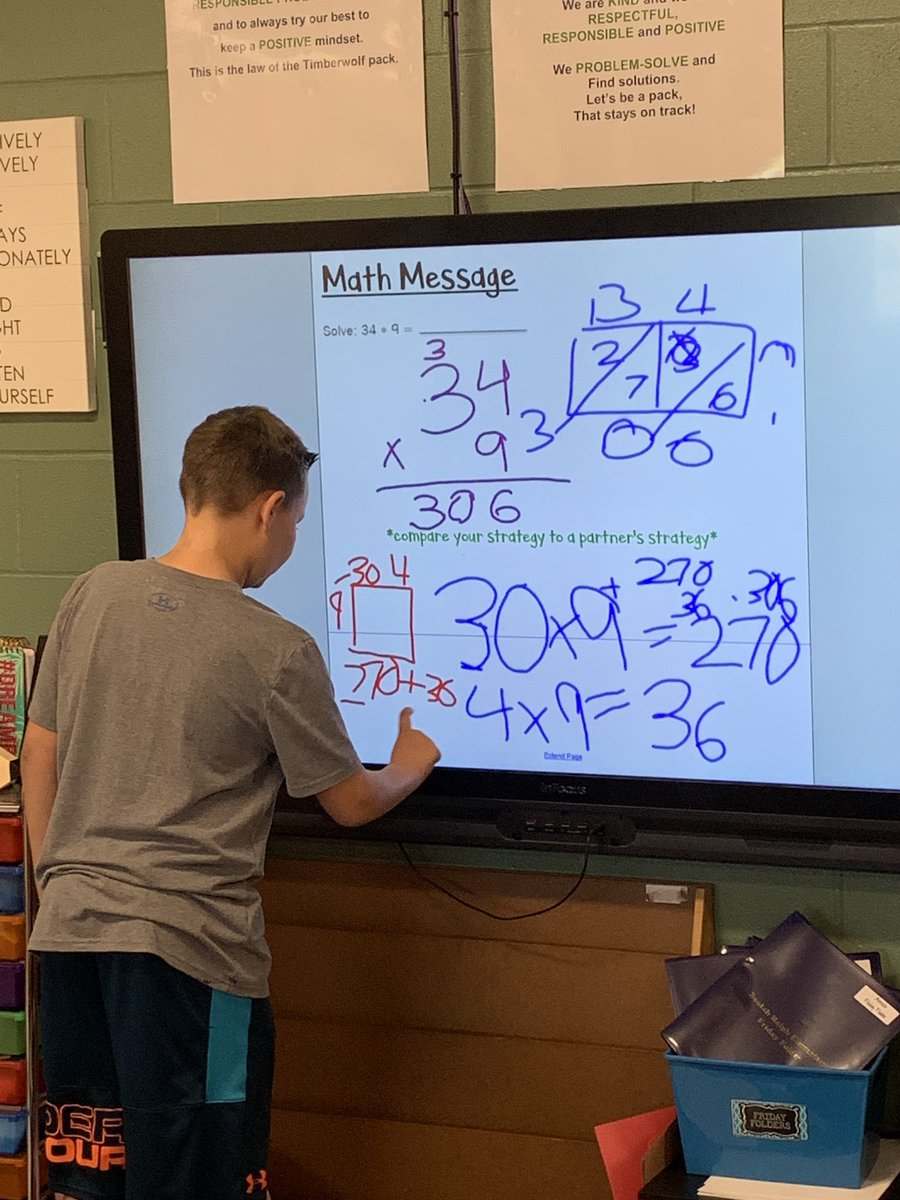 Who knew there were so many ways to multiply?! 🤭We did!!😃 We’re exploring good ol’ traditional multiplication, along with partial products. #cpsbest <a href="/BeulahRalphElem/">Beulah Ralph Elem</a>