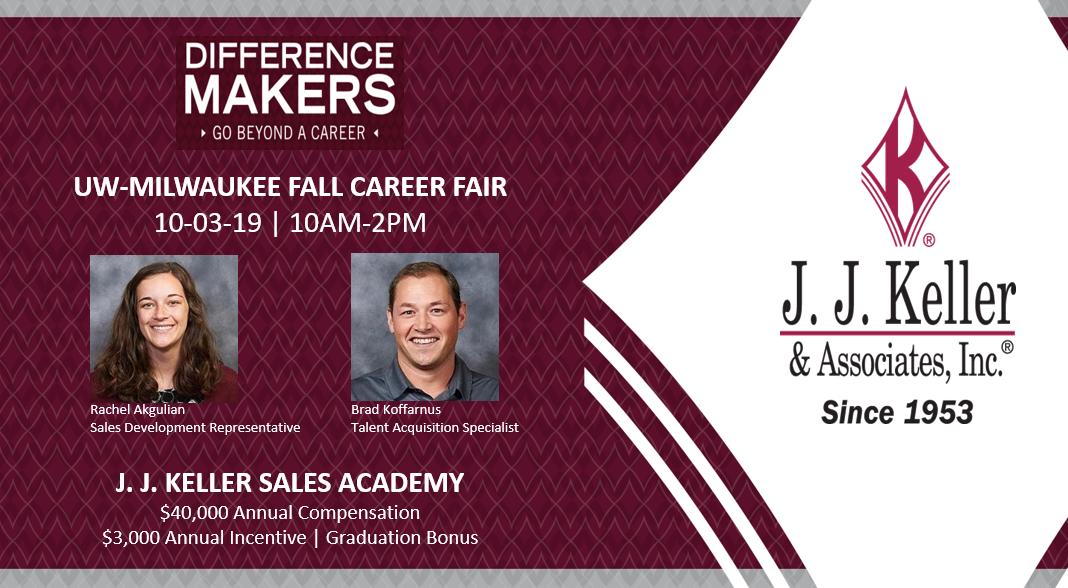 Calling all #Panthers. Visit us at tomorrow's @uwmilwaukee Fall Career Fair. Join us in making a difference! #JJKellerDifference Explore our job opportunities at jjkeller.com/careers. We look forward to seeing you there! #JJKSales #UWMilwuakee #uwmcparc #UWM