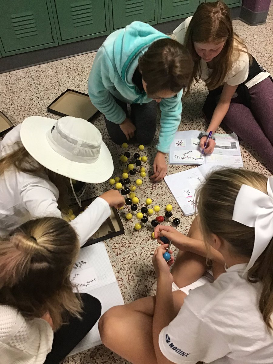 MrsMLombardo's tweet photo. Check out this fat molecule!  This required a collaborative effort! #BMS #CSDcriticalthinking #8Gold @BeachMiddle https://t.co/Bpq98NbleY