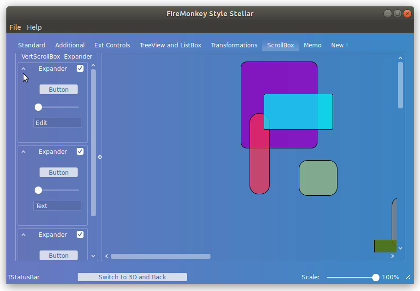 EmbarcaderoTech's tweet photo. Make your day brighter! The Stellar FMX Style gives you a light and playful look for your next project. It is easy to use and available in GetIt. See what the UI style looks like here: https://t.co/PHMVBztoFB
#FMXStyleonLinux https://t.co/a5qVlgCa8z