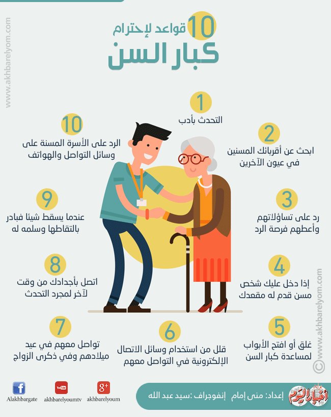 بوابة أخبار اليوم إنفوجراف 10 قواعد لاحترام كبار السن