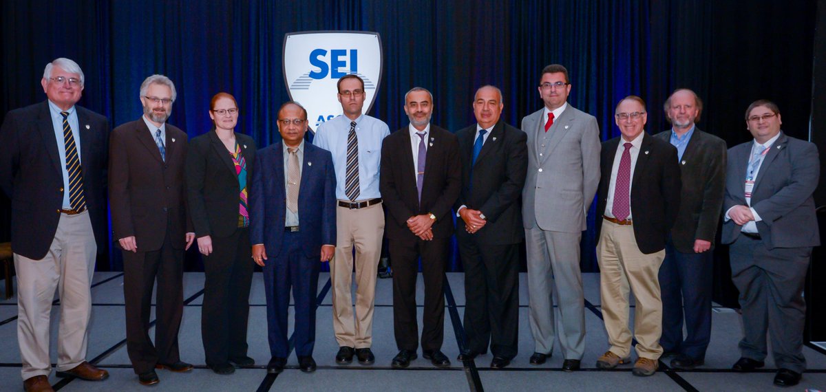 ASCE_SEI's tweet photo. SEI Fellow grade distinguishes members as leaders and mentors in the profession. Looking to nominate someone as an SEI Fellow? Application deadline is November 1!
https://t.co/TYTq5ejlPC
π·2019 SEI Fellows at #Structures19 https://t.co/rmcZ0q58hZ
