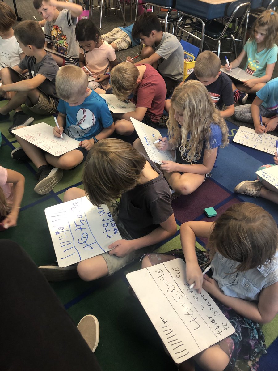 2AHappenings's tweet photo. Using our whiteboards to show our thinking and solve the daily math application problem. We are really starting to get the hang of it! https://t.co/2n6Q9C416D