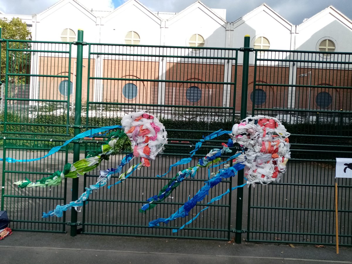 physicsDrB's tweet photo. A new cool plastic awareness project from our lovely STEM ambassadors for our local primary school #nomoresingleuseplastic @SuttonHighSTEM @SuttonHighGirls @GDSTEM @GDST https://t.co/z74Je2wKby