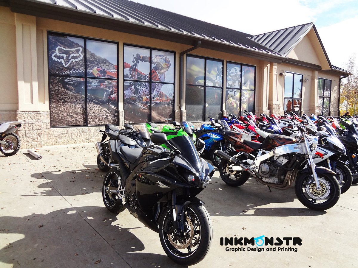 inkmonstr's tweet photo. These #Fox #WindowWraps make quite an impact! Put your windows to work for you with custom vinyl wraps!#InkMonstr https://t.co/fFvghZdEBS #VinylWraps #LargeFormatPrinting https://t.co/fqDgzHIySj