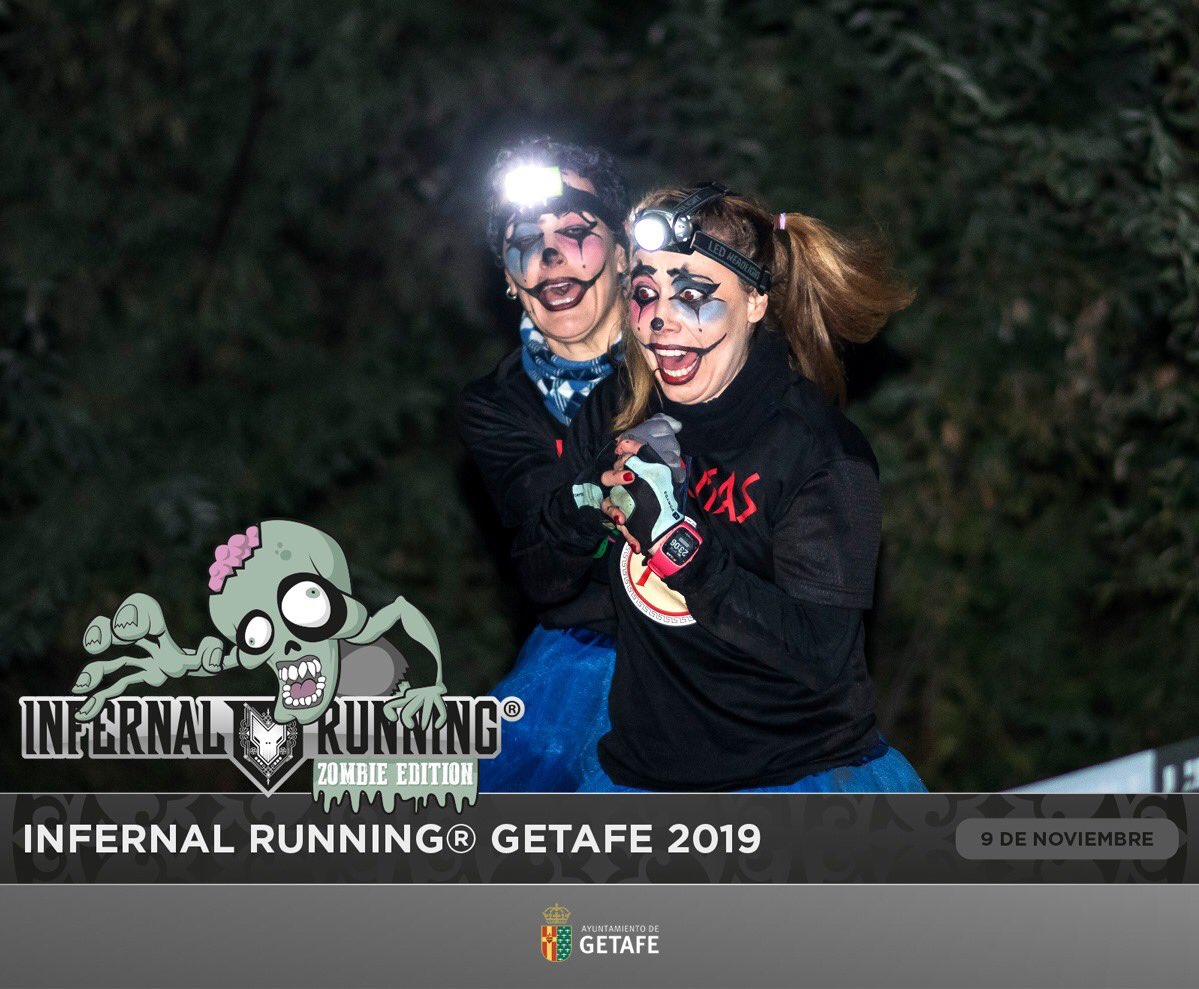 InfernalRunning's tweet photo. Todo son risas hasta que ves un zombi.

INFERNAL RUNNING® #GETAFE 2019 | ZOMBIE EDITION
9 de noviembre

👉 Inscríbete (si te atreves) en https://t.co/eotNhUpHoV y participa individualmente o en compañía de tus amigos.

No sabrás si reír o llorar 😂😭
🧟‍♂️🧟‍♂️🧟‍♂️🧟‍♂️🧟‍♂️ https://t.co/QBXrRgASjV