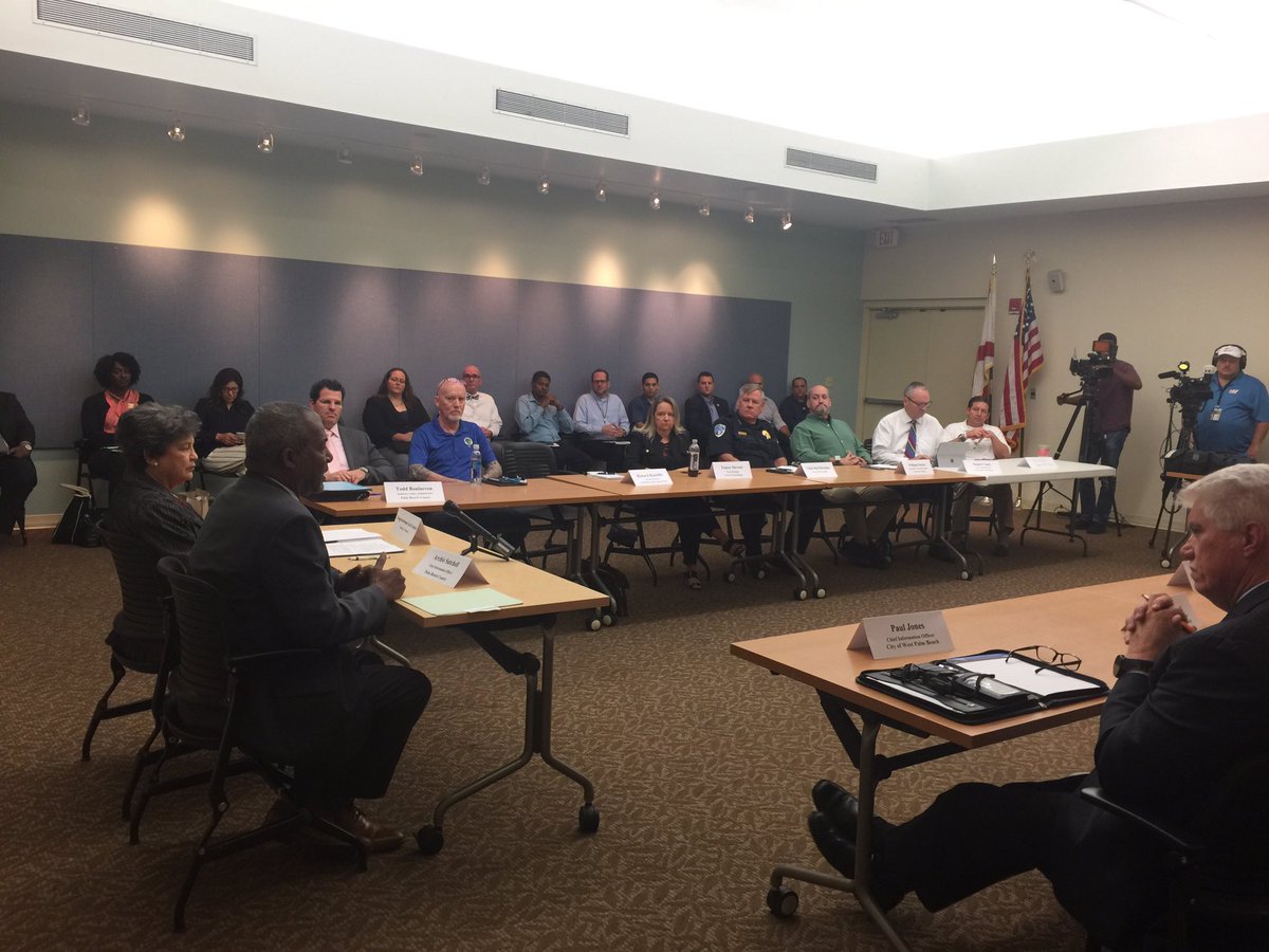 pbcloc's tweet photo. Congresswoman Lois Frankel from Florida’s 21st District is having a Roundtable Discussion at the Library on Summit Blvd. dealing with Cybersecurity in the Municipalities and County and how the Federal Government can help them protect and recover from a Cyber Attack. #welivelocal https://t.co/kEo3eFUt0x