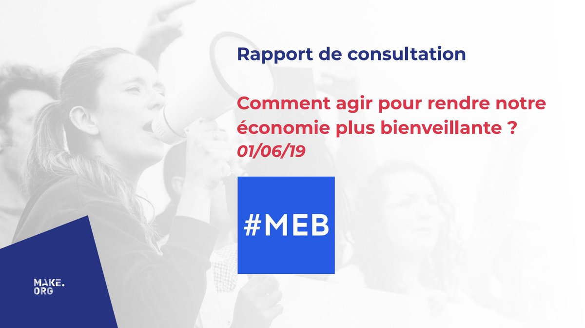 donnerdusens's tweet photo. Près de 30.000 personnes ont participé à la grande consultation citoyenne menée par le @Mouvement_MEB et @Make_org : "Comment agir pour rendre notre #économie plus bienveillante ?" 

Pour découvrir les résultats ➡️ https://t.co/bQRwnKxELo
#MEB https://t.co/JWNaumysiM