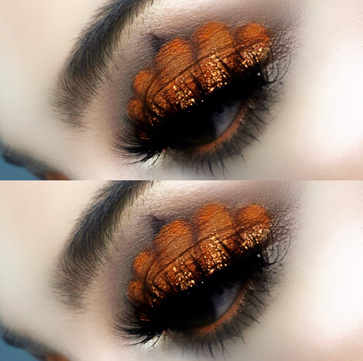 Pumpkin Eye Makeup