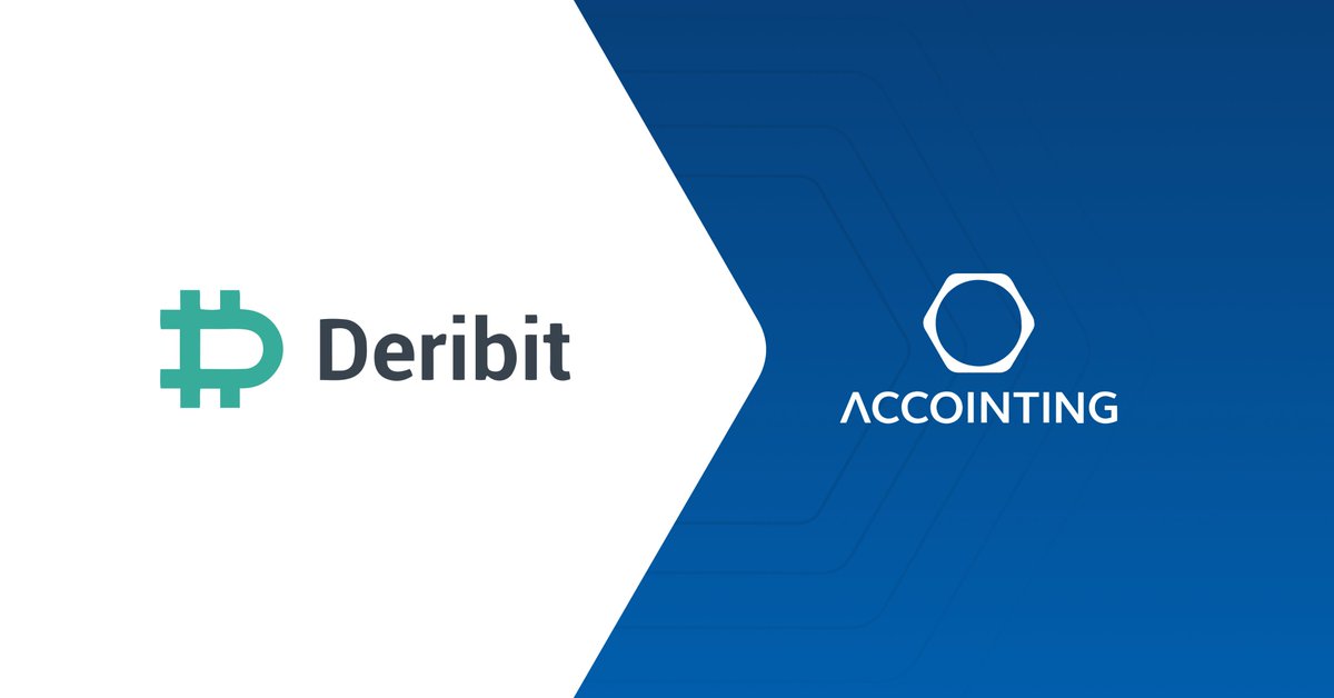 accointing's tweet image. NEW EXCHANGE: We now support @DeribitExchange. If you&apos;re trading with up to 100x leverage, now you can start tracking those transactions through the @accointing platform. #portfoliotracking