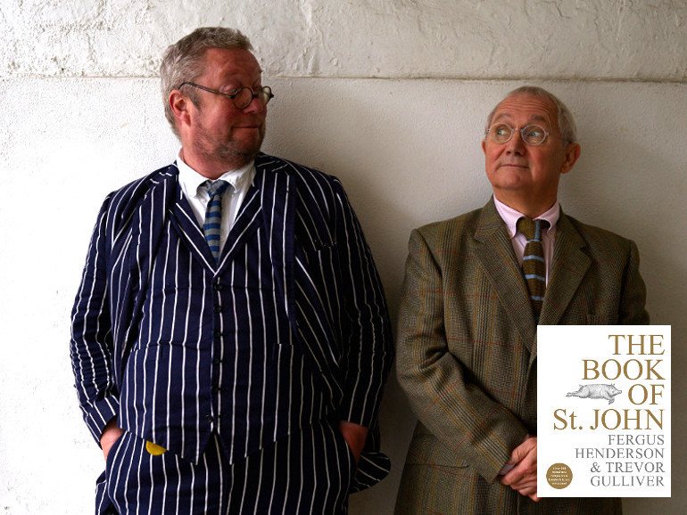 Tonight! Fergus Henderson &amp; Trevor Gulliver, the two mavericks behind the iconic restaurant, St John are here in Bath, 8pm. Do come. Eccles Cake &amp; Lancashire Cheese and St John wines. <a href="/EburyPublishing/">Ebury Publishing</a> <a href="/sbennie/">Sarah Bennie</a> <a href="/WalcotHouseBath/">Walcot House</a> toppingbooks.co.uk/events/bath/st…