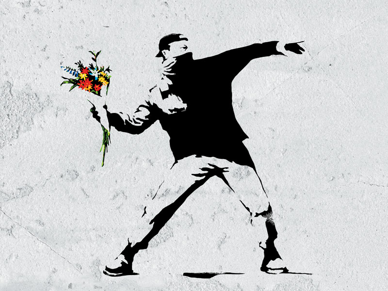 oijdigital's tweet photo. #Banksy, se vio obligado a crear una tienda temporal para vender algunas obras y garantizarse el uso de su marca. Esto contrasta con otra referencia del arte, Andy #Warhol, para quien la comercialización del #arte era prioridad.

🔁si vas con Banksy,❤️si eres de Warhol. https://t.co/XZnDAPCQTR