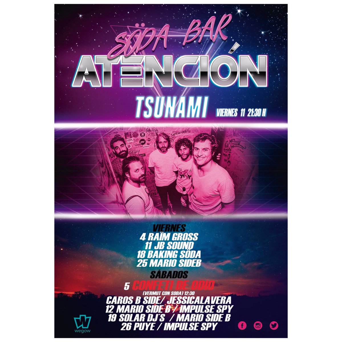 barsoda's tweet photo. O C T U B R E. ¡Qué ganas te teníamos!
#livemusic #rock #pop #indie #electro #djs #djsset #acustico #vermut #vermu #conciertos #sesiondj #alicantegram #alifornia #alicante #alacant https://t.co/cncXu9MerX