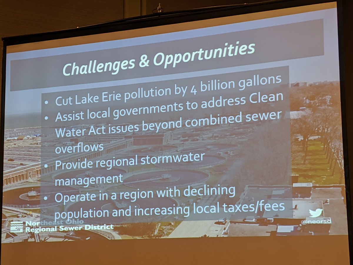 If you haven't seen @dreyfusswells @neorsd speak, you should. Great leader/speaker for the District. Project Clean Lake is helping protect #LakeErie #IntegratedPlanning @OhioEPA workshop.