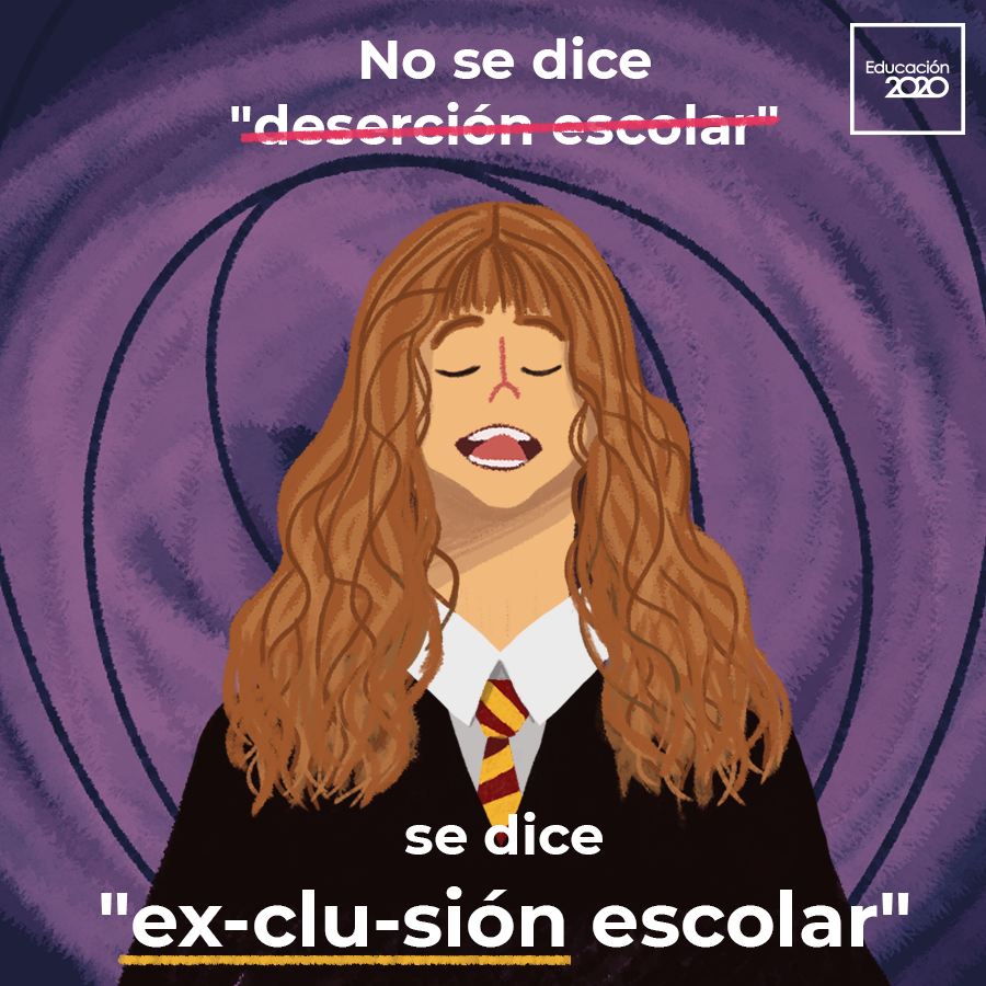 En un país tan desigual como el nuestro, con escuelas llenas de obstáculos y presiones, es muy complicado hablar de "deserción", ya que deposita la responsabilidad precisamente en quienes quedan excluidos: 222 mil niños, niñas y jóvenes. 
¡A cambiar la mirada!