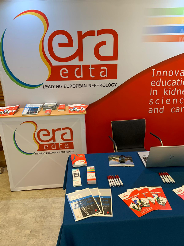 ERAkidney's tweet photo. Are you at #SIN2019? Come and visit us at booth 90, you will receive all info about #ERAEDTA20 (Milan, Italy, 6-9 June, 2020) and #SEID19! @SinReni https://t.co/gGssS8hXIa