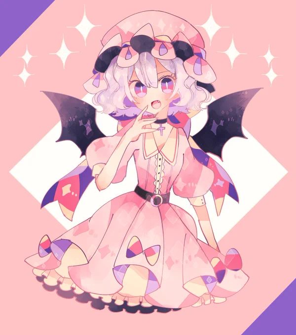 #深夜の真剣お絵描き60分一本勝負 

今日はレミリア 