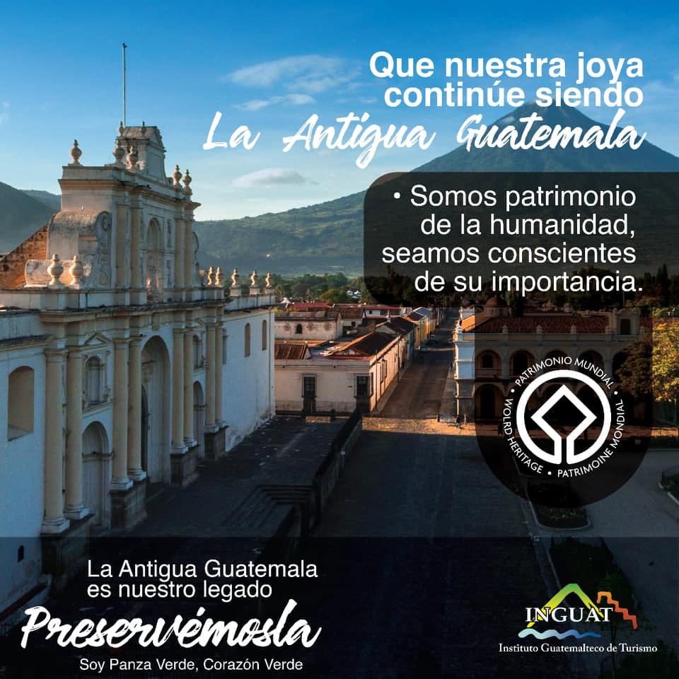 InguatPrensa's tweet photo. Preservemos La Antigua Guatemala que es nuestro legado https://t.co/4VhJmB3TZP