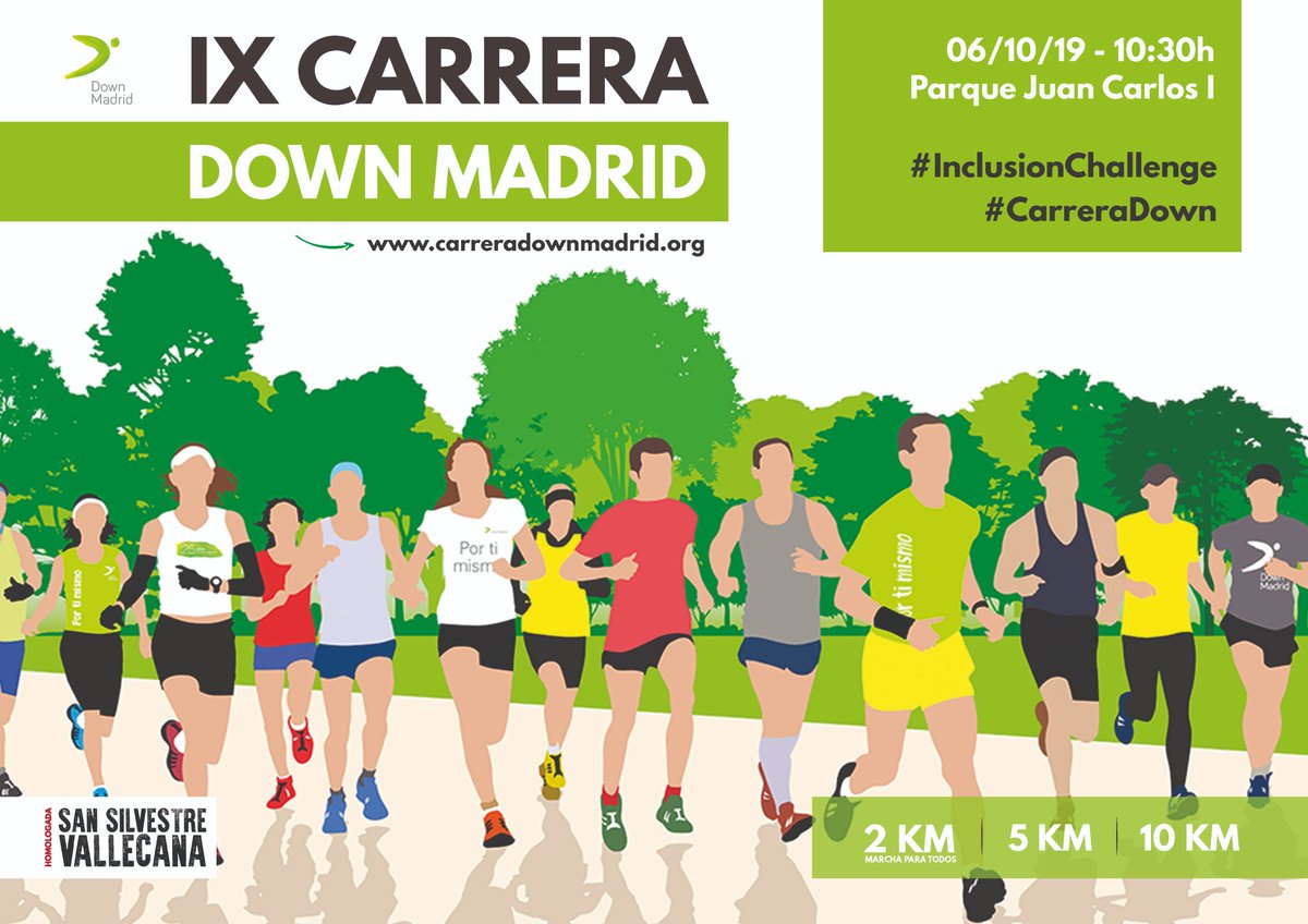 SkechersSpain's tweet photo. Se acerca la @DownMadrid 2019 y estamos muy ilusionados por colaborar un año más en sus 10K. ¡Nos vemos este domingo en la meta! Mucha suerte a todos 🤞 #CarreraDown https://t.co/57Sp79W5LD
