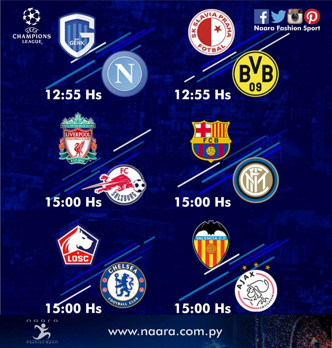 NaaraFS's tweet photo. #uefachampionsleague
LOS MÁS DESTACADOS DE LA SEGUNDA JORNADA!
#UCL #naarafs #naarafashionsport
#ELMEJORTORNEODELMUNDO https://t.co/EOQU9ArqjF
