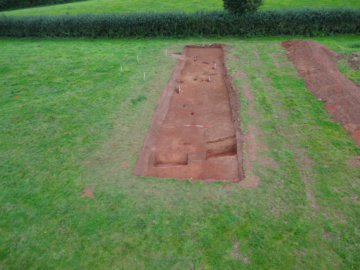 Thank you to everyone for their input into what is a very successful project. Over 100 trainees took part in the excavation, 80 school children got involved and visitors on the open day numbered around 350. We might also have found a new henge! #Thorverton #Communityarchaeology