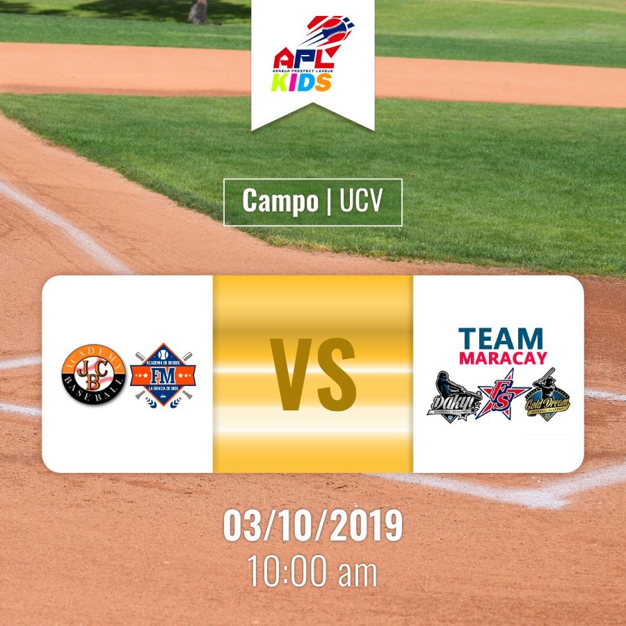 AraguaPL's tweet photo. Jornada en la APL Kids para esté jueves 3 de octubre.
#Aragua
#Baseball
#SomosAPL
#FelizMiercoles 
#2Oct https://t.co/gpxue2TS4d
