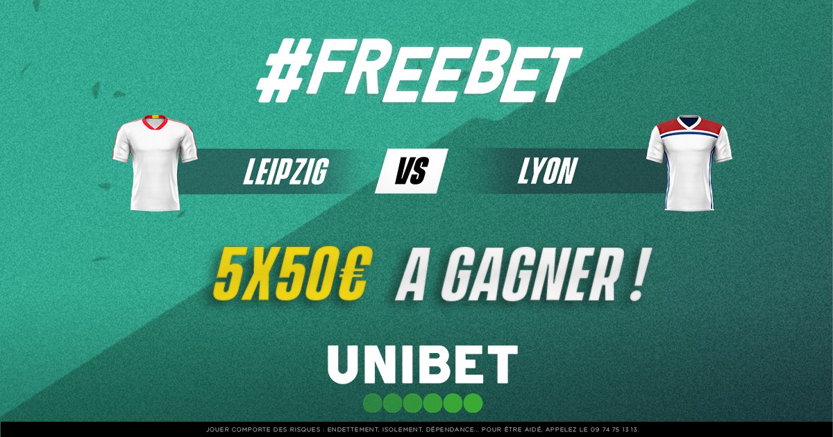 💰 Quel sera le score exact de la rencontre Leipzig - Lyon ?

➡️ RT + Pseudo + Follow <a href="/UnibetFrance/">Unibet France 🔞</a> + #FreebetUnibet 
⏰ Fin du jeu à 21h00.
🍀 TAS jeudi.

#TeamParieur