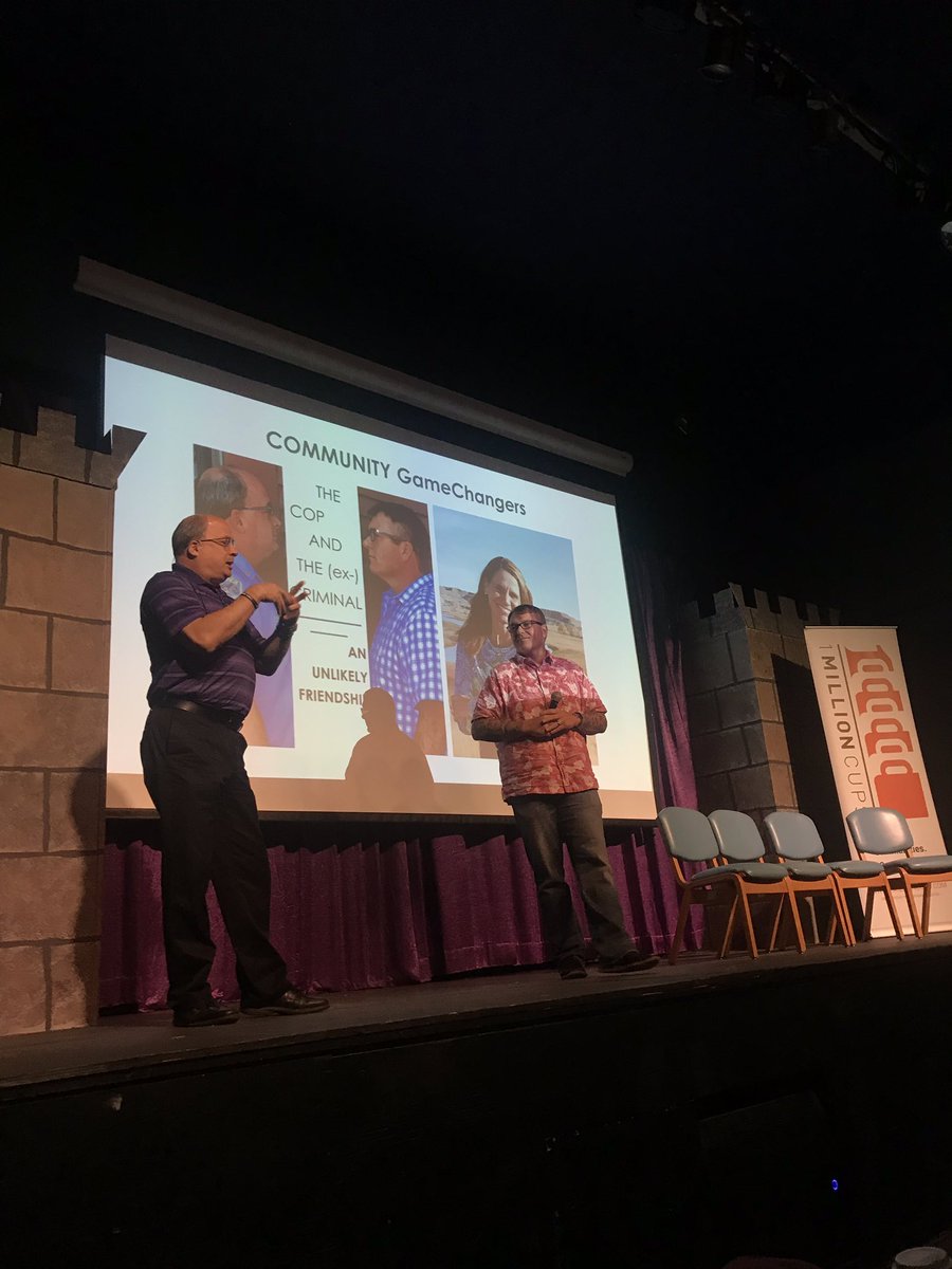 GameChangerND's tweet photo. We’re meeting community GameChangers at our GC crossover with @1MillionCupsND this morning. Humanities for all! #1MCND https://t.co/2ys8P3oKTn