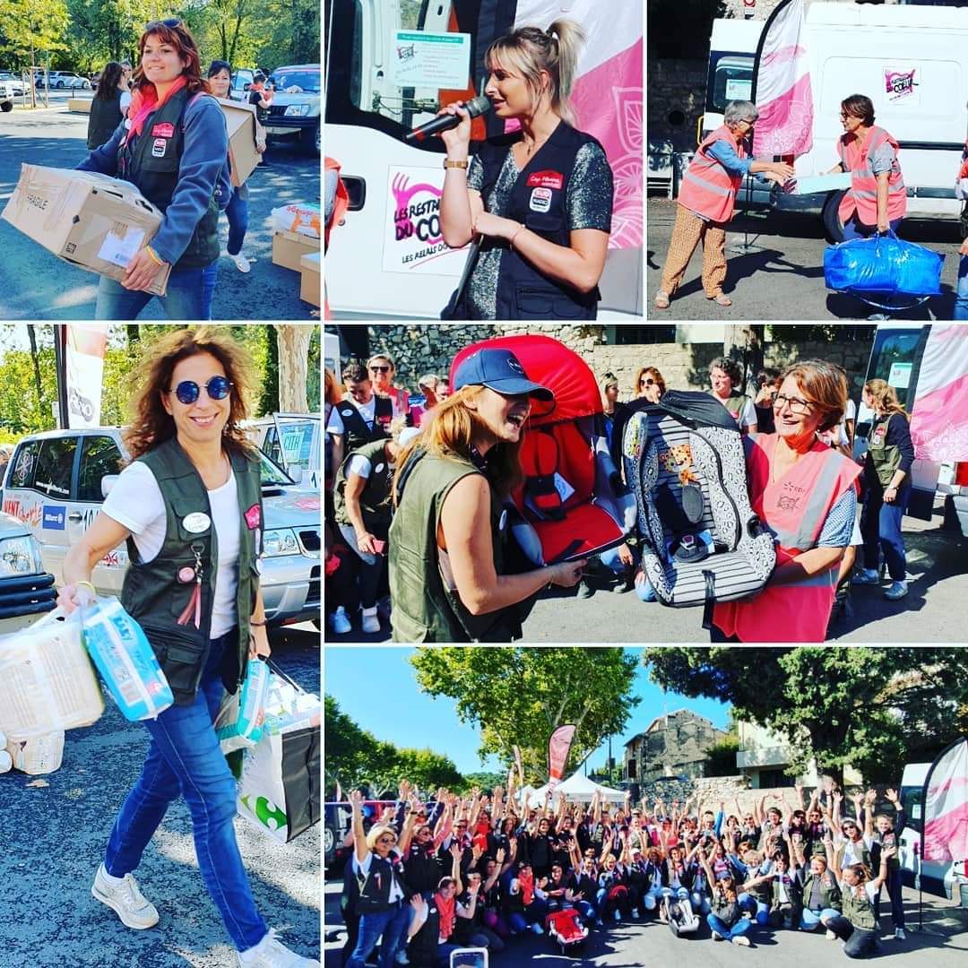 capfemina's tweet photo. Les Capfées ont de nouveau prouvé leur générosité en apportant une importante quantité de dons au profit des Resto bébé du coeur du Vaucluse. Cette action solidaire créée par l'Association caritative COEUR DE GAZELLES, est toujours un point fort lors du départ de chaque édition💓 https://t.co/J8Ehx94atc