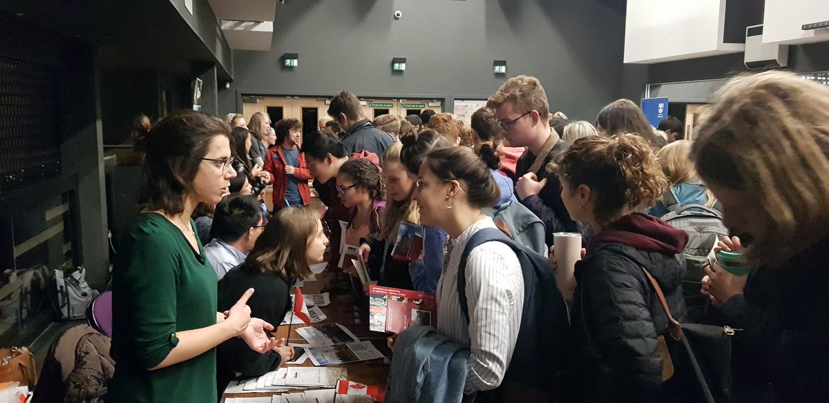 GlobalOfficeStA's tweet photo. This year's @GlobalOfficeStA #studyabroad fair is in full swing at Club 601 in the students association. Great to see the future of @univofstandrews #saintsabroad looking so bright! #globalstandrews #VisitStA https://t.co/eQ1BFkYcR1
