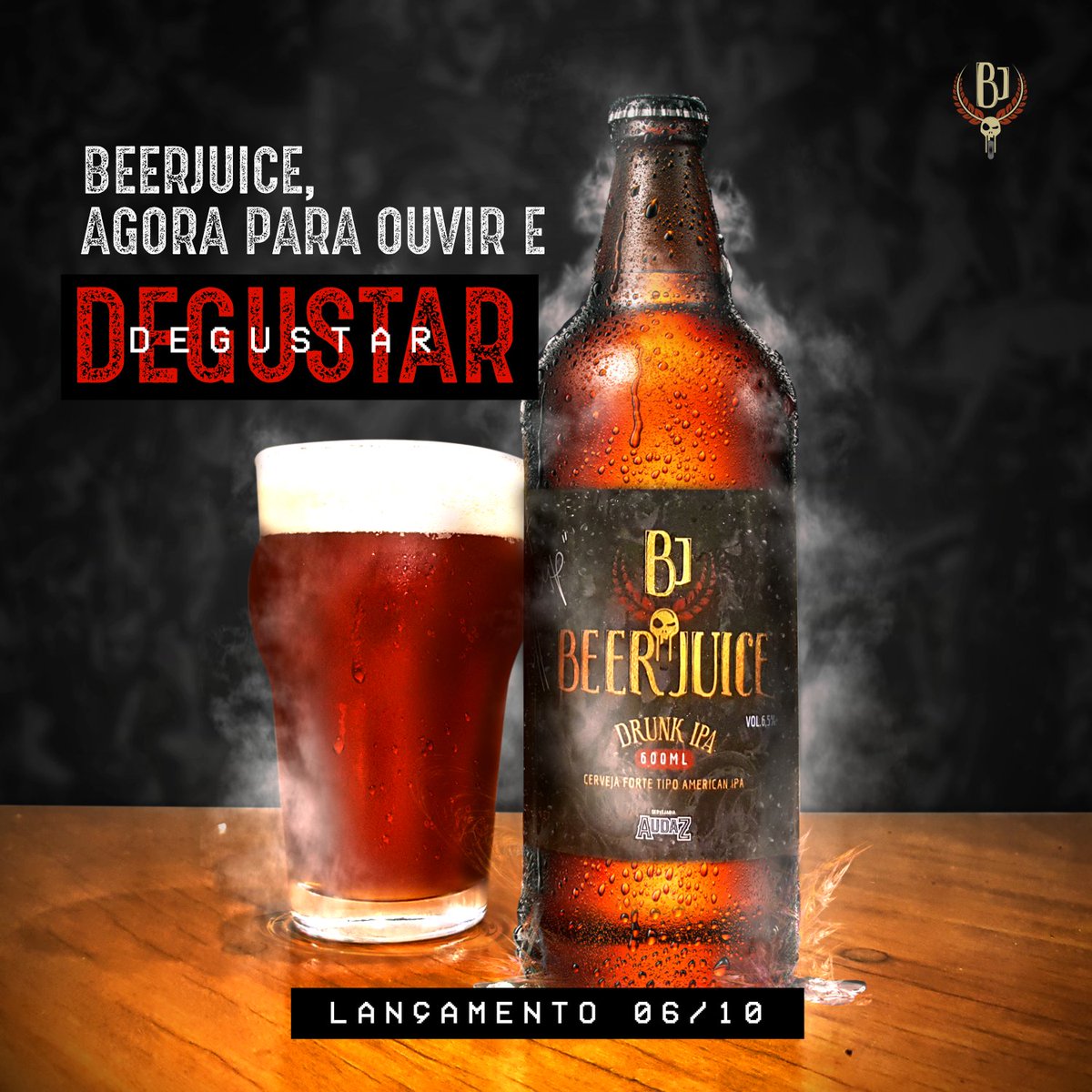 Beerjuicerock's tweet photo. Chegou para ficar! #BeerjuiceDrunkIPA, uma parceria @Beerjuicerock Beerjuice e @CervejariaAudaz para completar o seu rolê. O lançamento é dia 06/10 às 14h no Aprecie Oktoberfest Contagem 2019 do Festival APRECIE chopp e garrafa de 600ml disponíveis no stand da Audaz!
#beerjuice https://t.co/cryIkycCMp