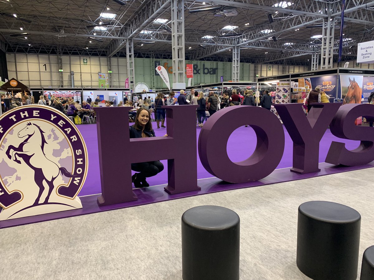 Great to be back at HOYS! My 6th consecutive show...this year minus the Lycra, glitter &amp; space buns! Roll on an amazing week #TeamHOYS ✨💫