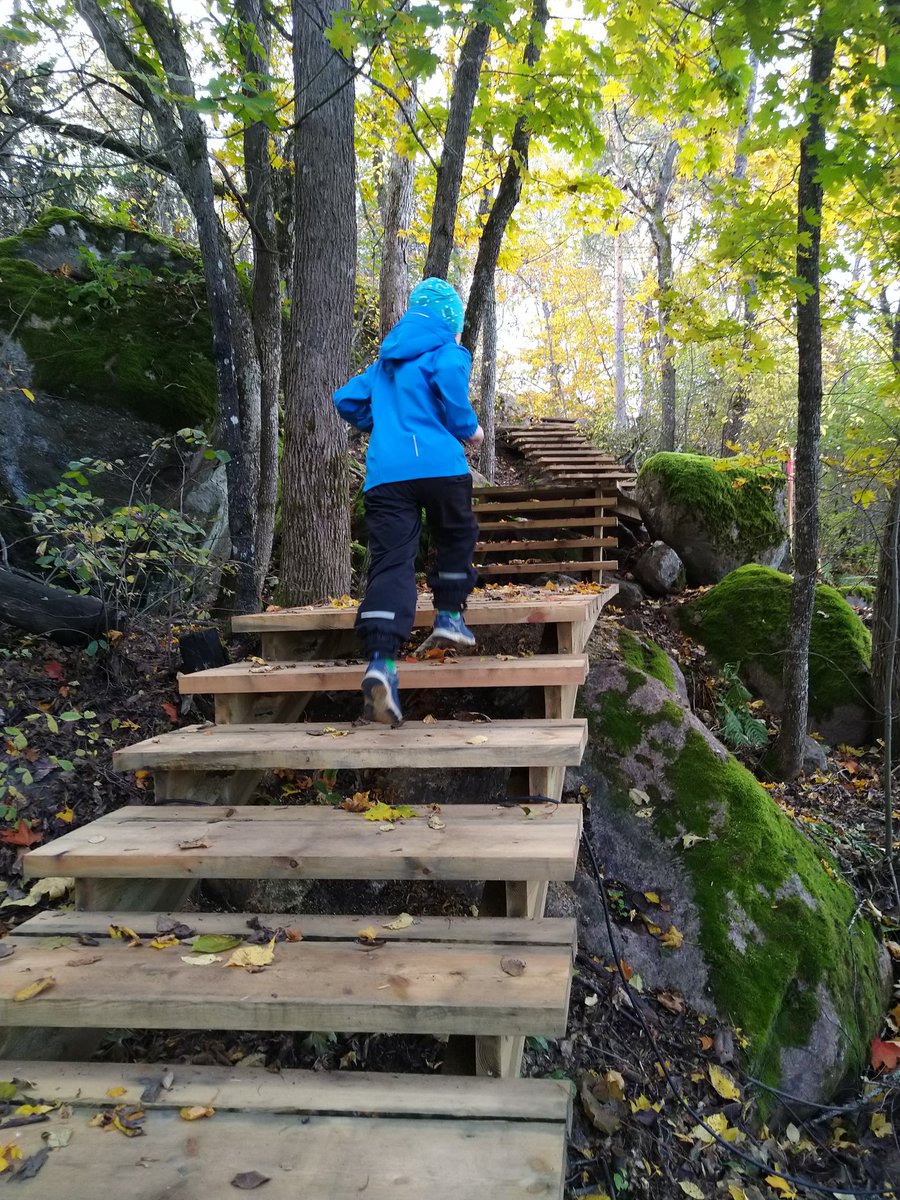 GronstrandM's tweet photo. Kaupunkilaisten viihtyvyyden lisääminen on joskus ihan yksinkertaista ja edullista. Loviisan oman metsän lankuista rakennetut Tahdon portaat käy kuntoilijoillekin. Kelpaa lapsillekin. #loviisa #pikkukapunki #kuntoportaat https://t.co/4jtGXIEqhl