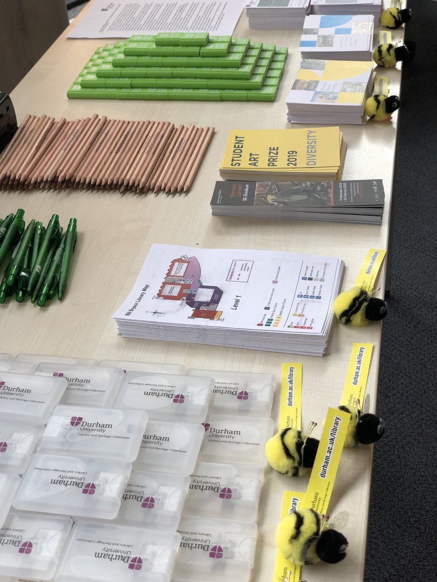 HatfieldColLib's tweet photo. Library Induction Fayre at the #BillBrysonLibrary! Get some freebies & even free bees! Meet the #LambtonWorm, the @dumuseums’ #dragon, paint a #Diwali #diya lamp, and guess the number of chocolate eggs (winner takes them all!).
And of course find out about the #Library- @dulib! https://t.co/yidRQ7xYEr