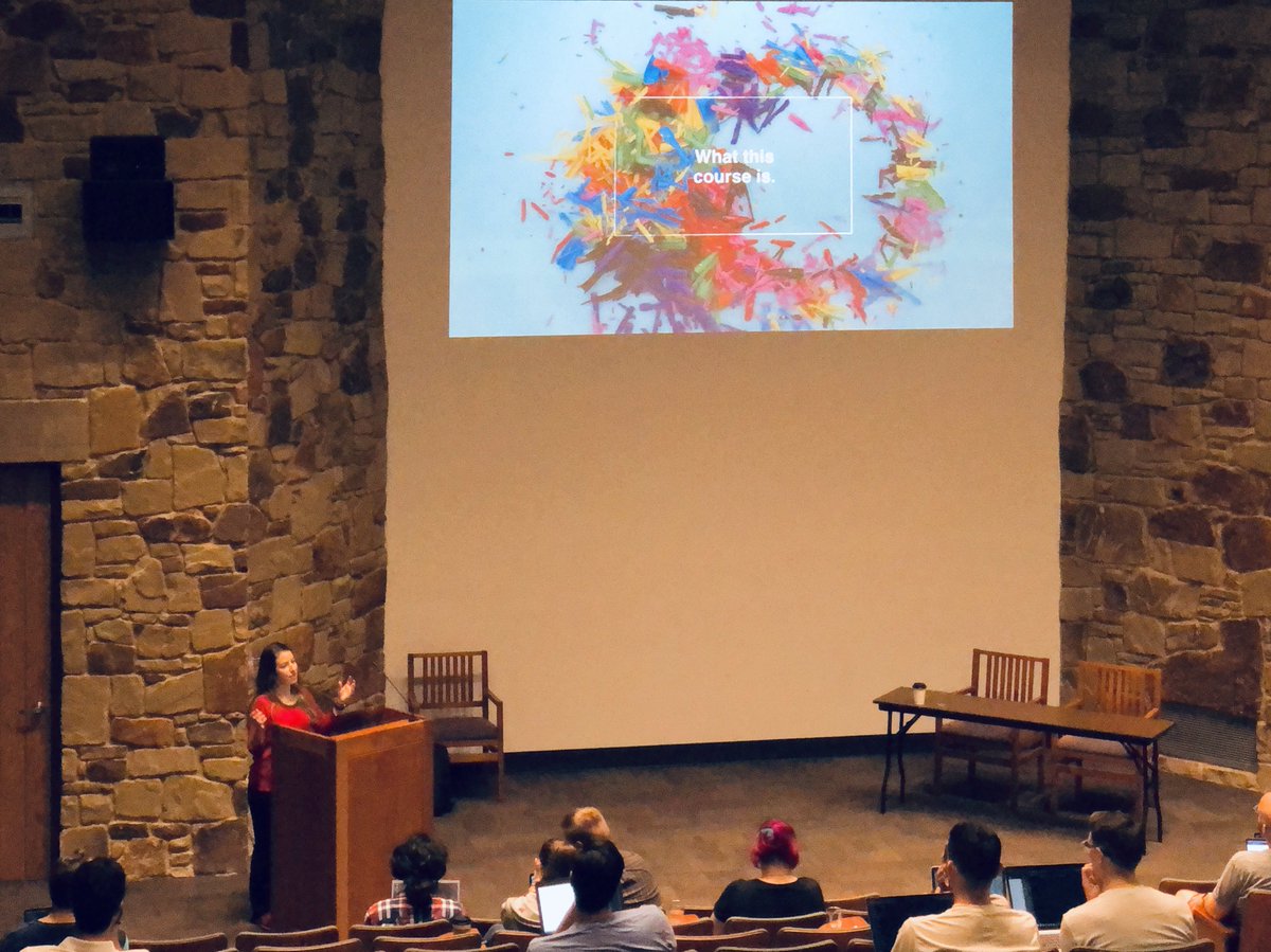 .<a href="/sarah_edo/">Sarah Drasner</a> kicks off her Design for Developers workshop at #ArtifactConf.