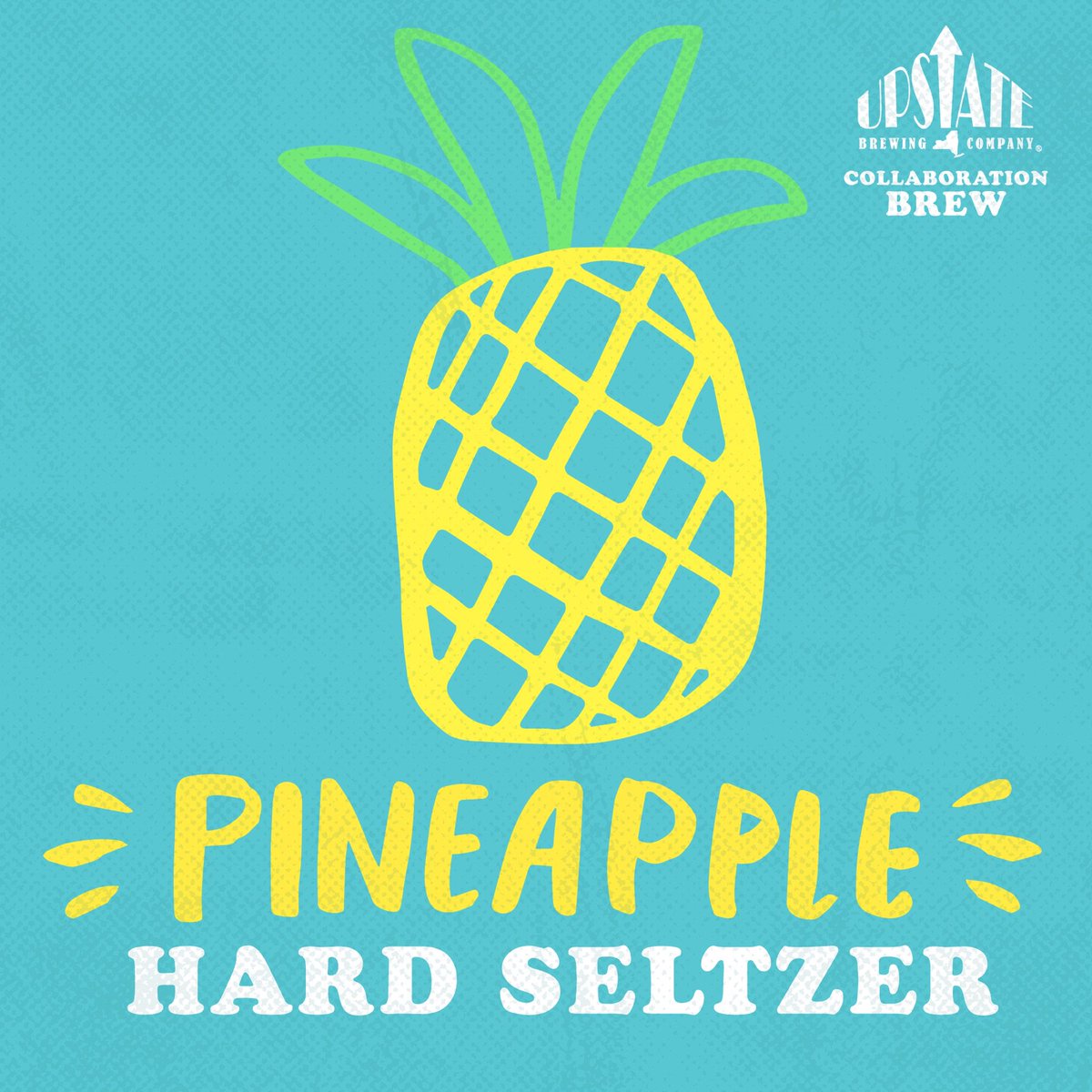 We're delighted to announce a special new collaboration brew with our friends at Upstate Brewing Company. Join us tonight at 5pm when we tap our New Pineapple Hard Seltzer! Be the first to try this tasty new fruity crisp clean collaboration creation 🍍🥳
