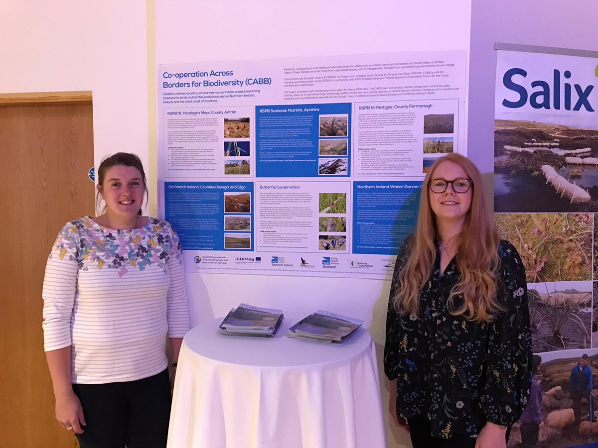CathrynCochrane's tweet photo. @RSPBNI showing off our work on the #CABB project at the @IUCNpeat #peatconf19 @Joanne_Sherwood @BCNI_ @daera_ni @RSPBScotland @BirdWatchIE @niwnews @SEUPB @moorsforfuture https://t.co/Pri0QqM1IV