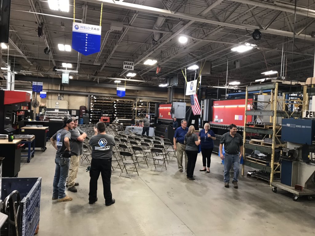 RZautner's tweet photo. Weld-Fab ready for the arrival of @SenRonJohnson #WeldFabFuture https://t.co/9ZaoDMZjZ2