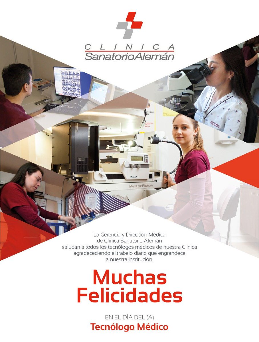 ¡Muchas felicidades a tod@s l@s Tecnólogos Médicos en su día! 🎉🎉🎉