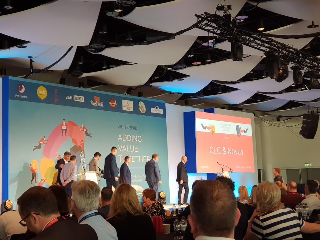 Congratulations to @CLC_Contractors and <a href="/_NovusSolutions/">Novus Property Solutions</a> for winning a Whitbread supplier of the year award for the efforts in <a href="/premierinn/">Premier Inn</a> refurbishment programme. <a href="/emerald_pm/">Emerald-PM</a> enjoy working with both as @WhitbreadPLC Project Managers