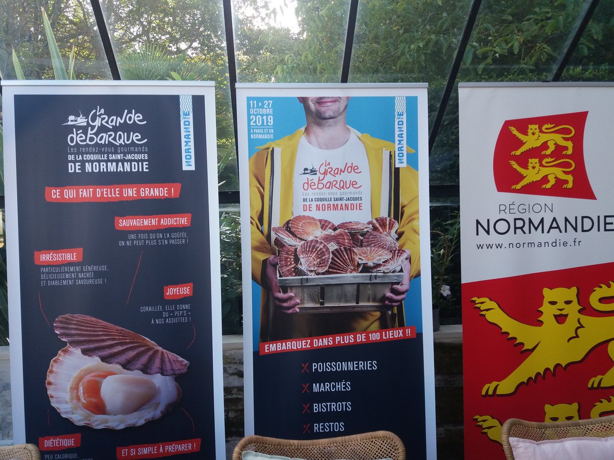 VulvertC's tweet photo. Lancement de la Grande Débarque , des coquilles St Jacques à déguster en #Normandie et à #Paris   #normandiefraicheurmer https://t.co/JXTk0Oe2z0