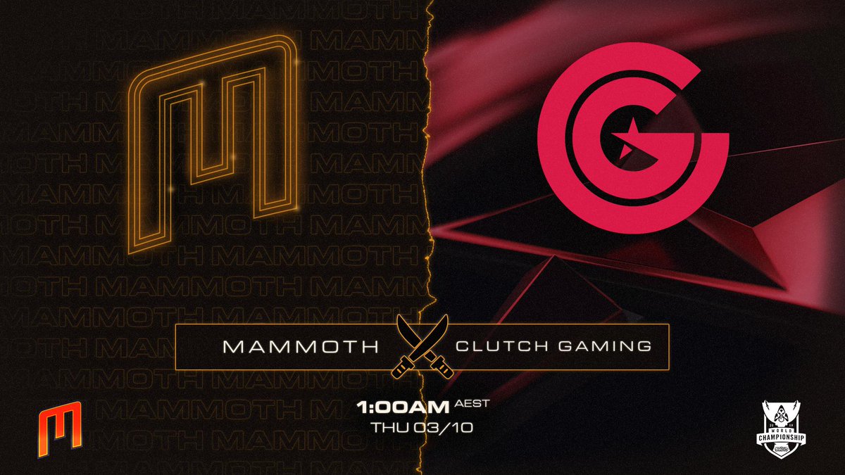 Game 2 of our #Worlds2019 campaign coming up soon. Next up, @ClutchGaming.  #TUSKSUP! #MMMWIN!, image size:1200x675