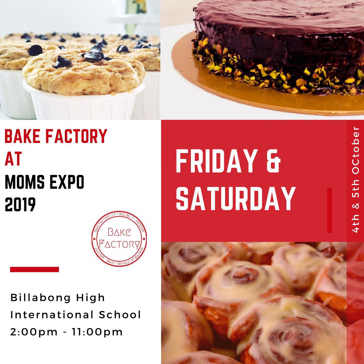 bakefactory_mv's tweet photo. @bakefactory_mv is going to #MOMSEXPO2019 💃🏻 Remember to visit us!!! We got yummy goodies 😋 https://t.co/OT4LkiH9kO