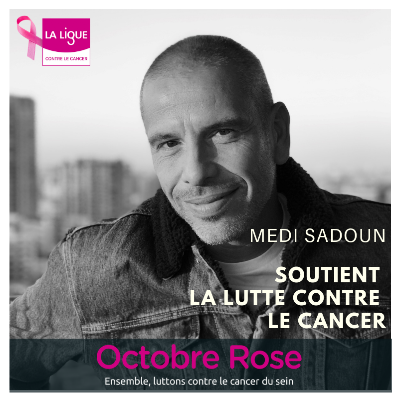 laliguecancer's tweet photo. @MediSadoun soutient la Ligue contre le cancer en ce mois d'Octobre Rose et fais passer le message suivant : "Prenons soin de nos mères, nos sœurs, nos amies et toutes celles que l'on connaît !" ❤️ 
Merci à Medi pour son aide et son soutien ! 🤩👏
#OctobreRose #JaimeMesSeins https://t.co/MlAYOpD9fX
