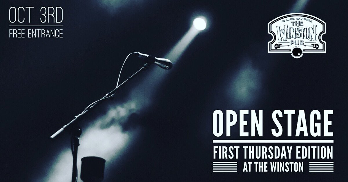 Open Stage coming in hot this First Thursday! 

A night to witness and truly experience Durban’s fresh and ever evolving talent!

Musicians - don’t forget to book your spot with us to avoid missing out!