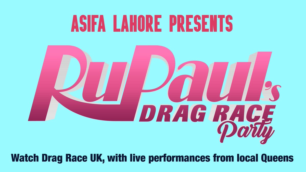 Much excite! We're very proud to be launching screenings of Drag Race UK! The exquisite @AsifaLahore AsifaLahore will host this very special evening, with fabulous performances from @karmadoll_ Yaaas Queen!!