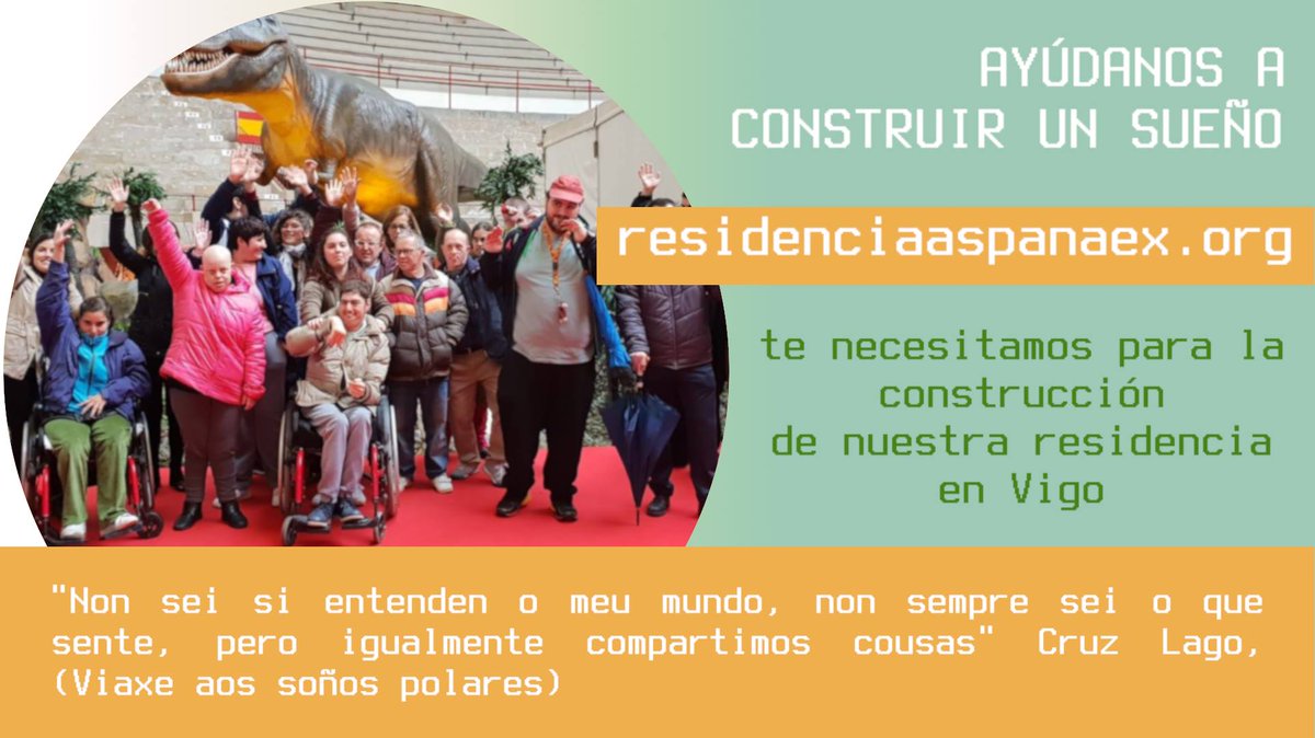 Ayúdanos a construir nuestro sueño 🙂
residenciaaspanaex.org
#sueño, #residencia, #aspanaex
